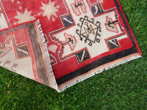 Vintage Turkish Anatolian Runner Rug 3'9'' x 8'2''