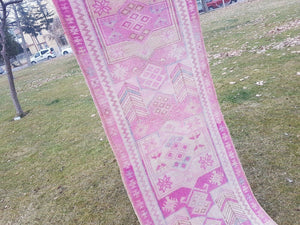 Vintage Kurdish Runner Rug 2'9'' x 13'3''