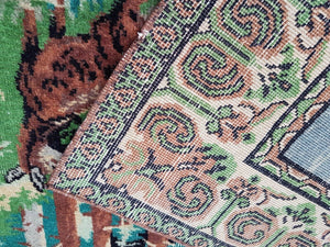 Vintage Turkish Rug 38'' x 52''