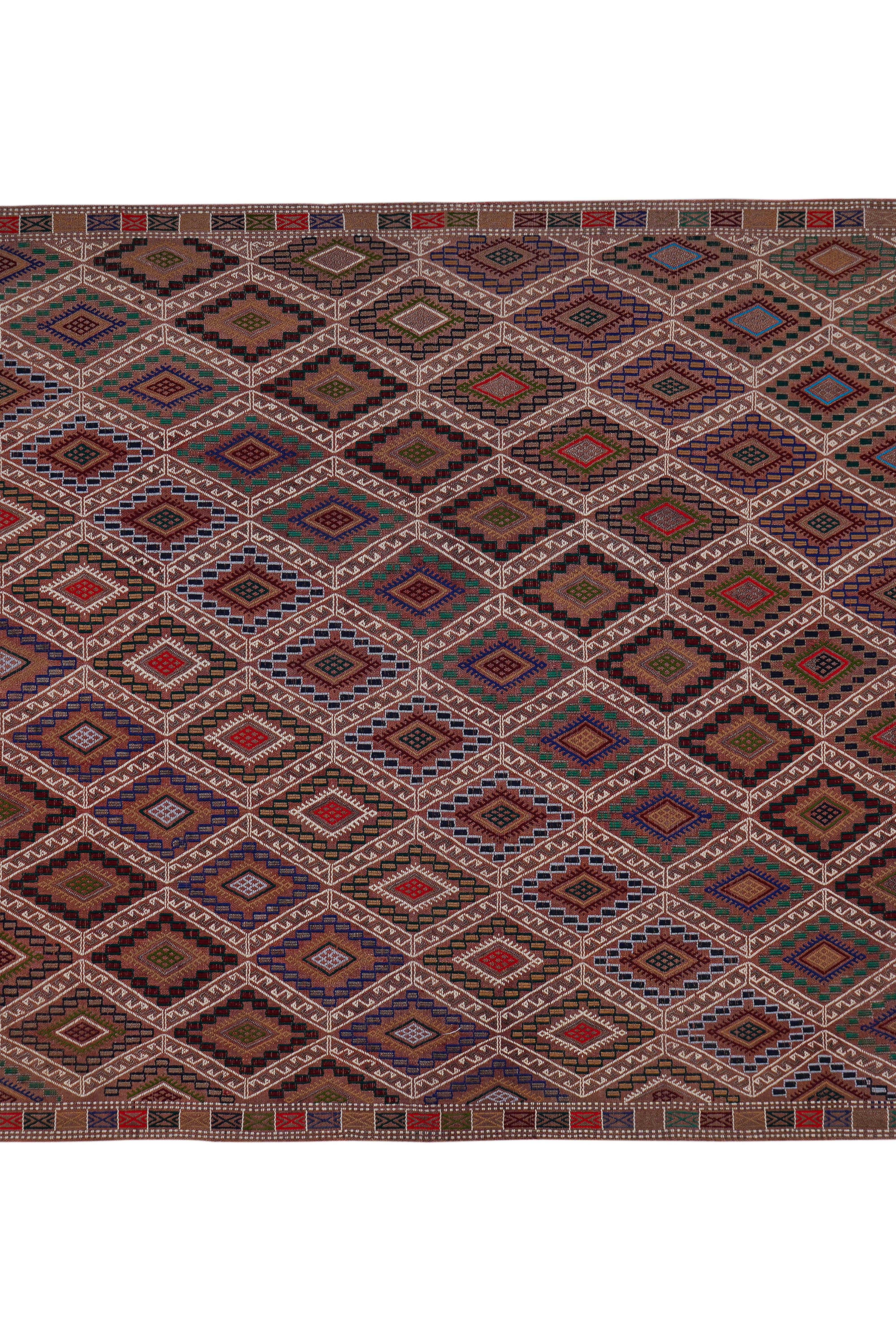 Vintage Turkish Kilim Rug 5'6'' x 8'5''