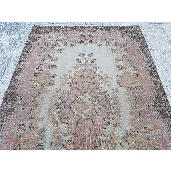 Vintage Oushak Rug 5'5'' x 8'10''