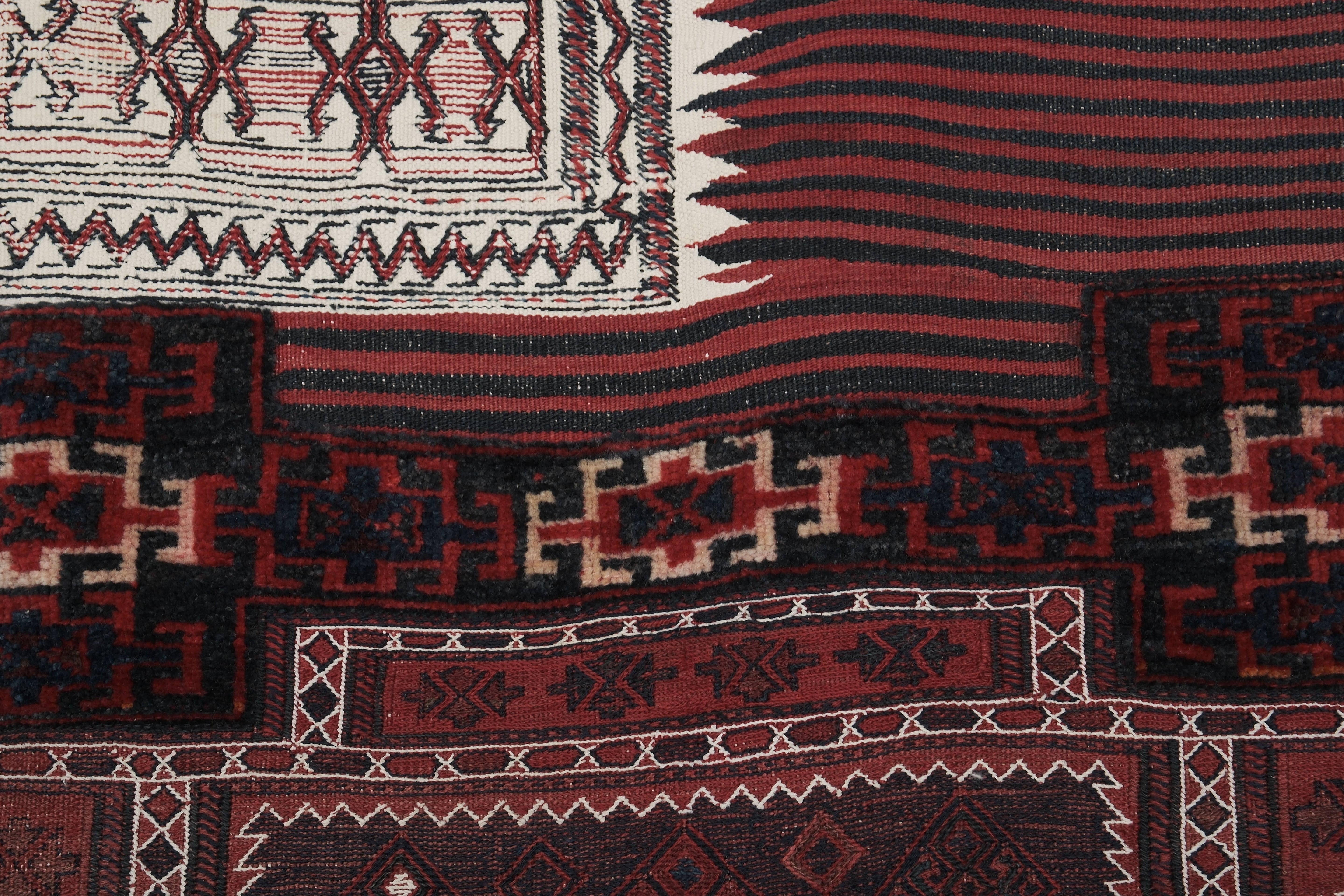 Vintage Turkish Anatolian Rug 3'1'' x 7'7''