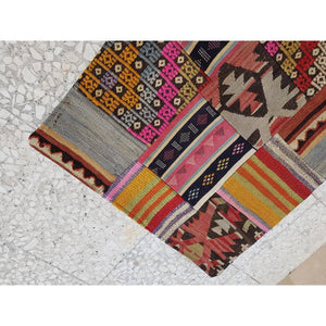 Vintage Turkish Kilim Rug 2'' x 2''
