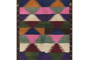 Vintage Turkish Shaggy Tulu Rug 45'' x 55''