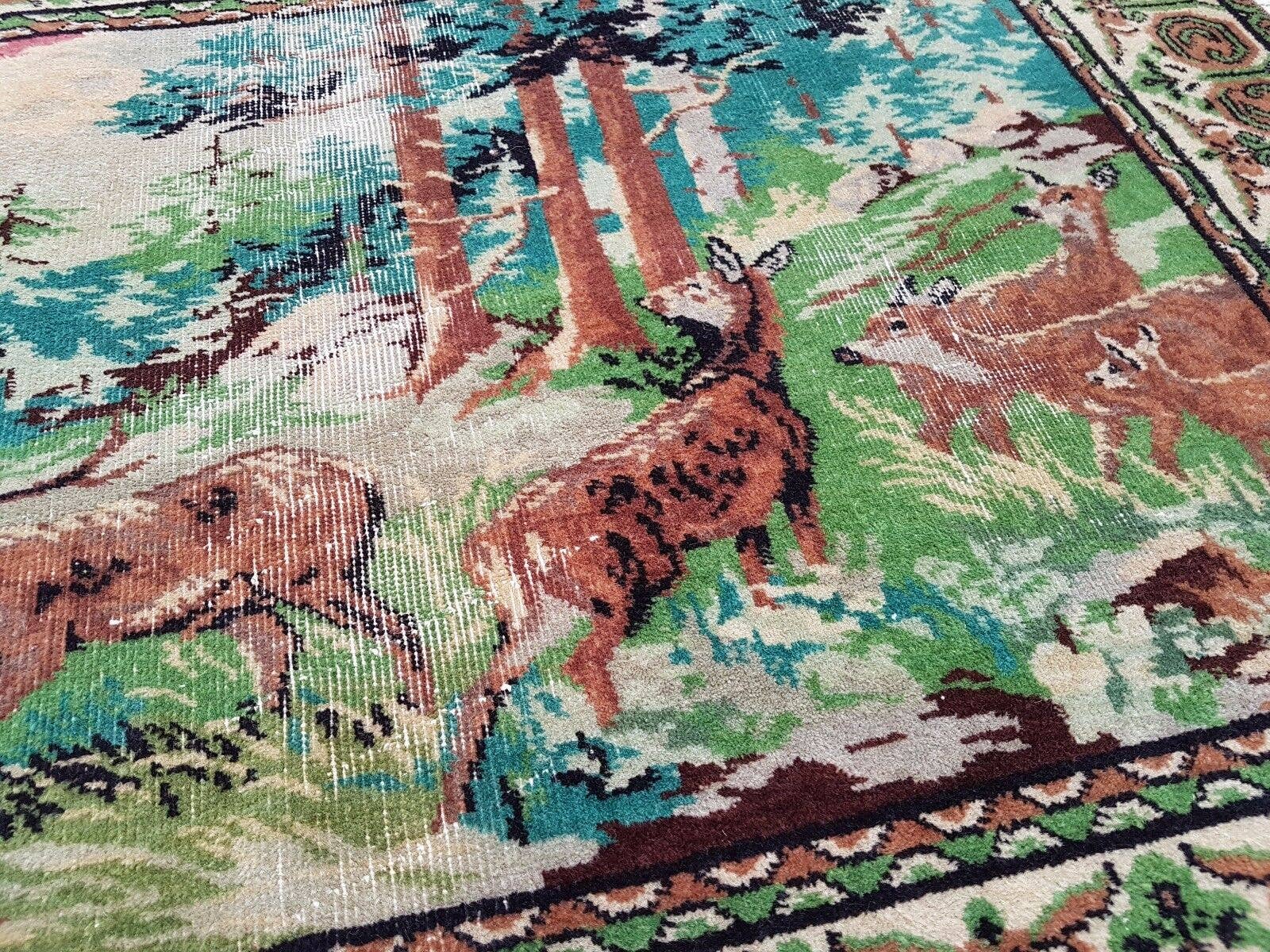 Vintage Turkish Rug 38'' x 52''