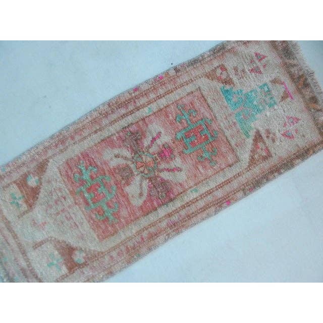 Vintage Turkish Rug 17'' x 39''