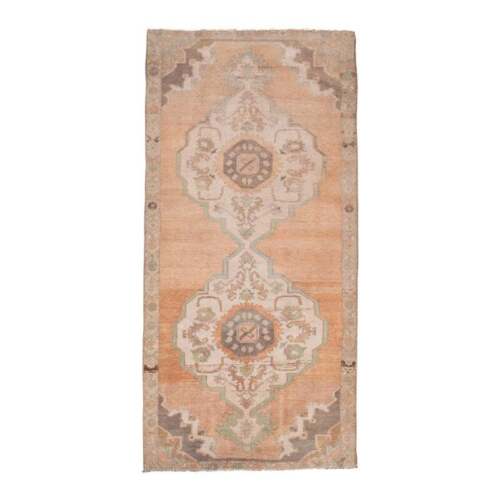 Vintage Turkish Karapinar Runner Rug 4'11'' x 10'3''