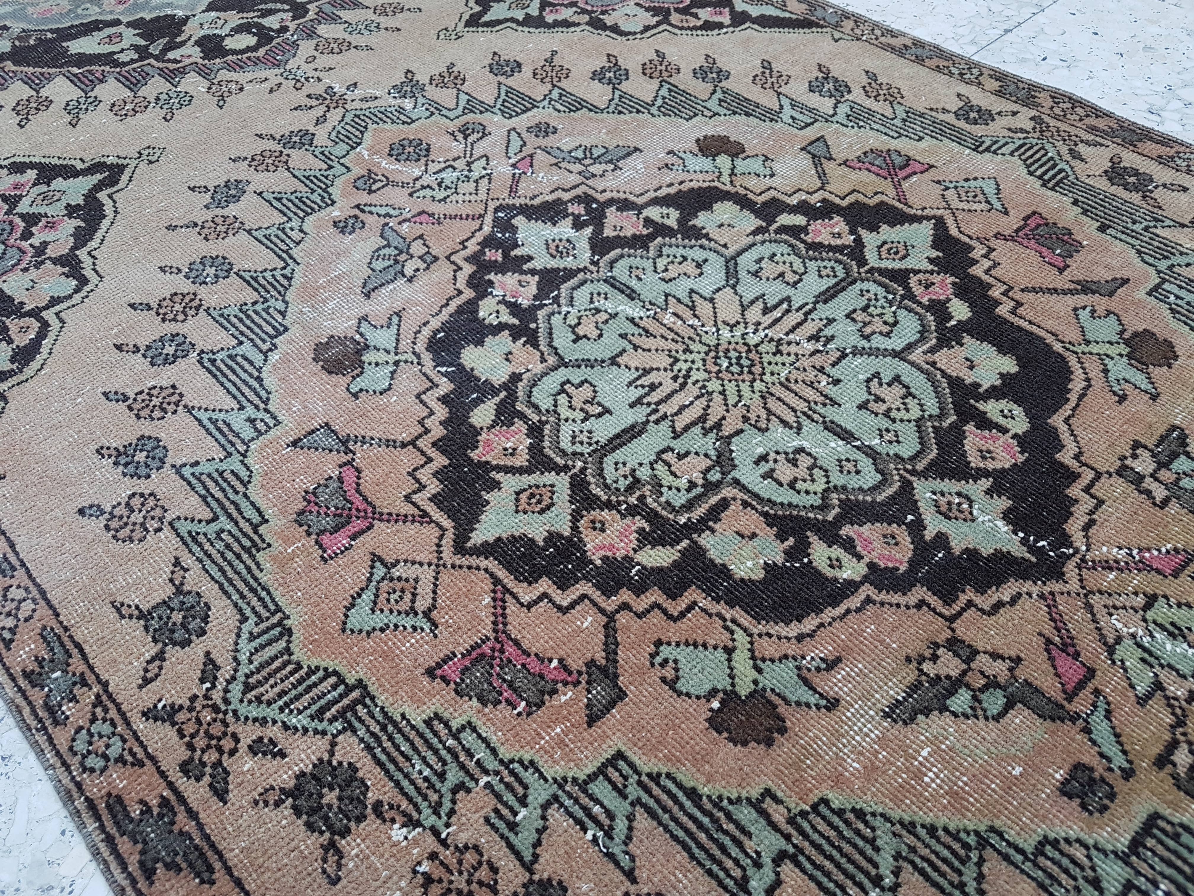 Vintage Oushak Runner 3'6'' x 12'7''