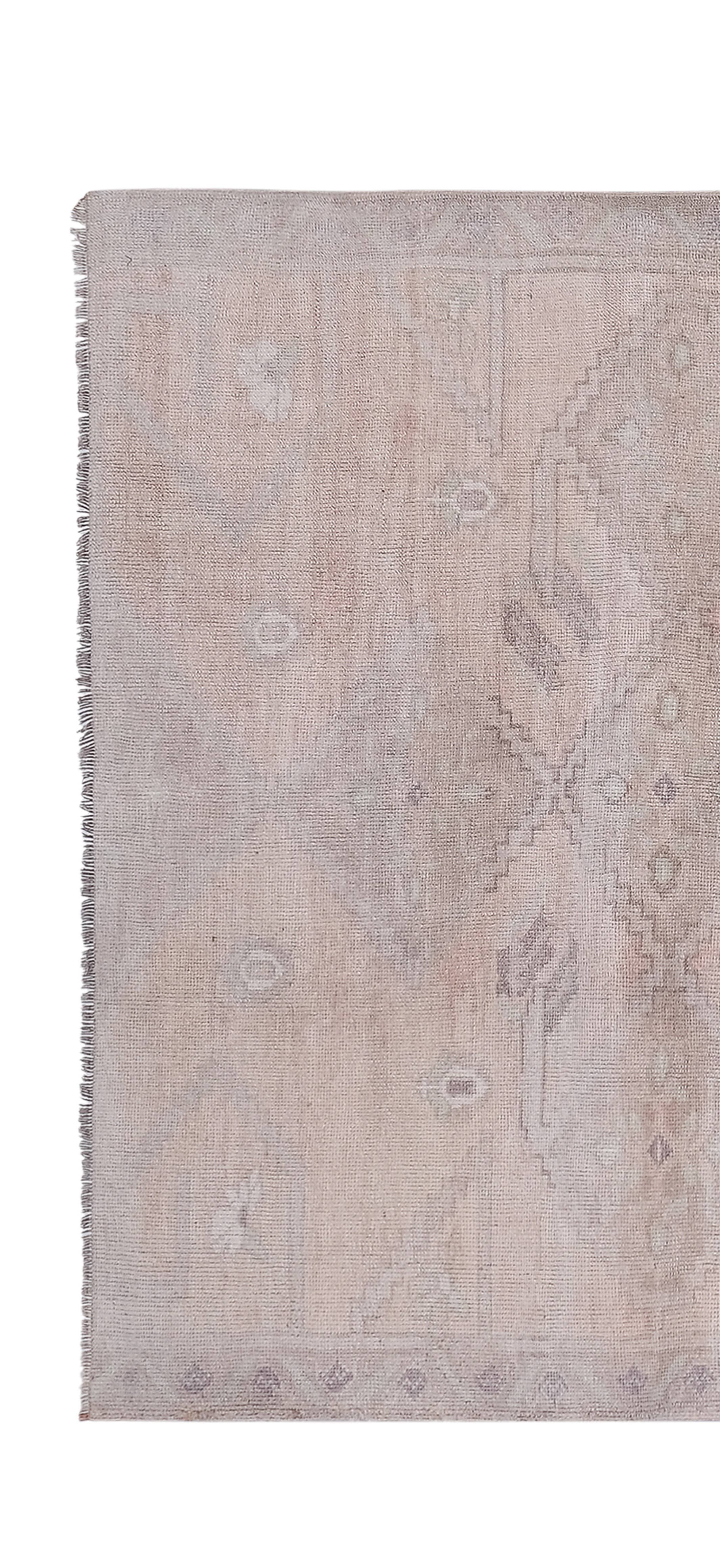 Vintage Turkish Karapinar Rug 5'1'' x 10'2''