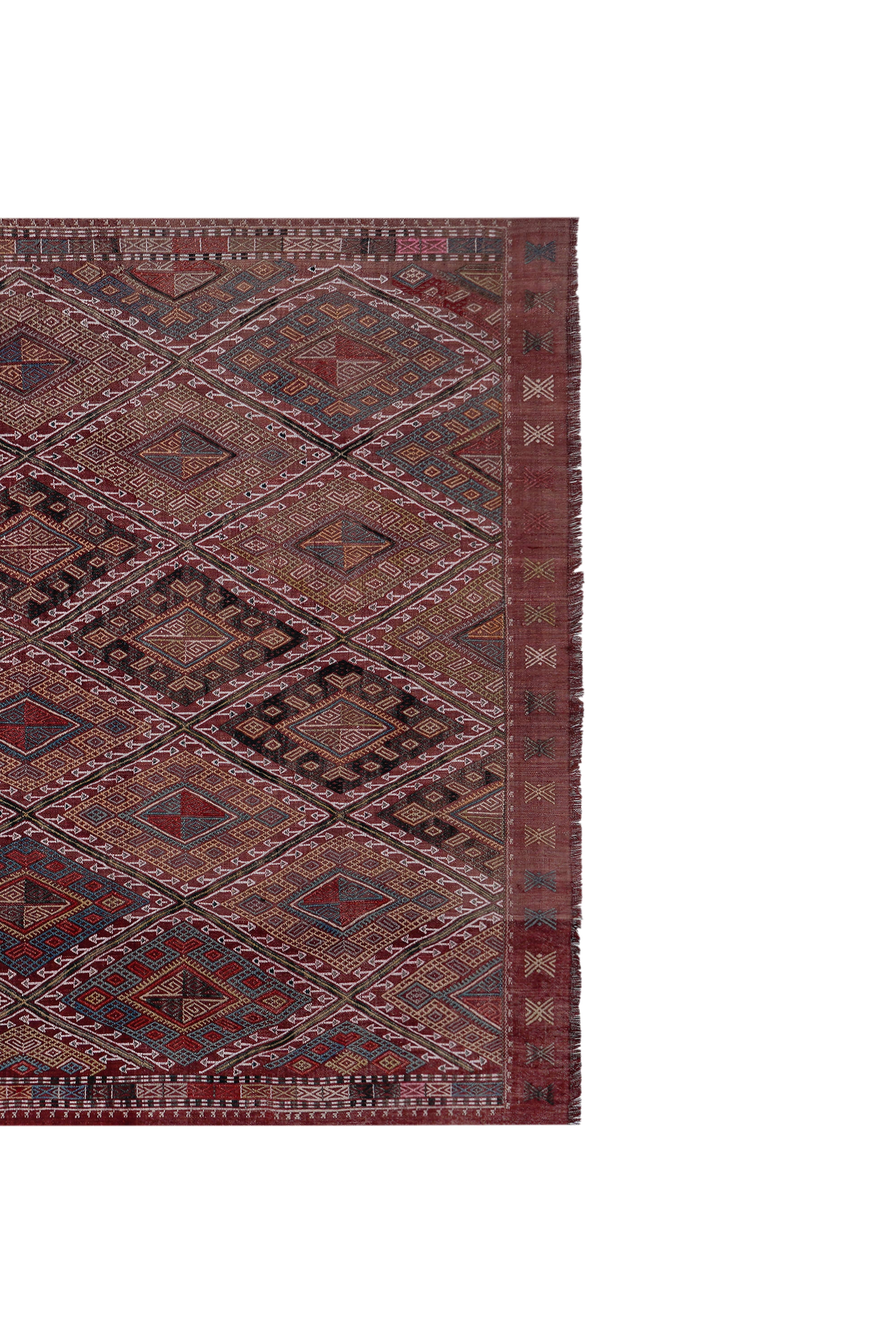 Vintage Turkish Kilim Rug 5'3'' x 7'9''