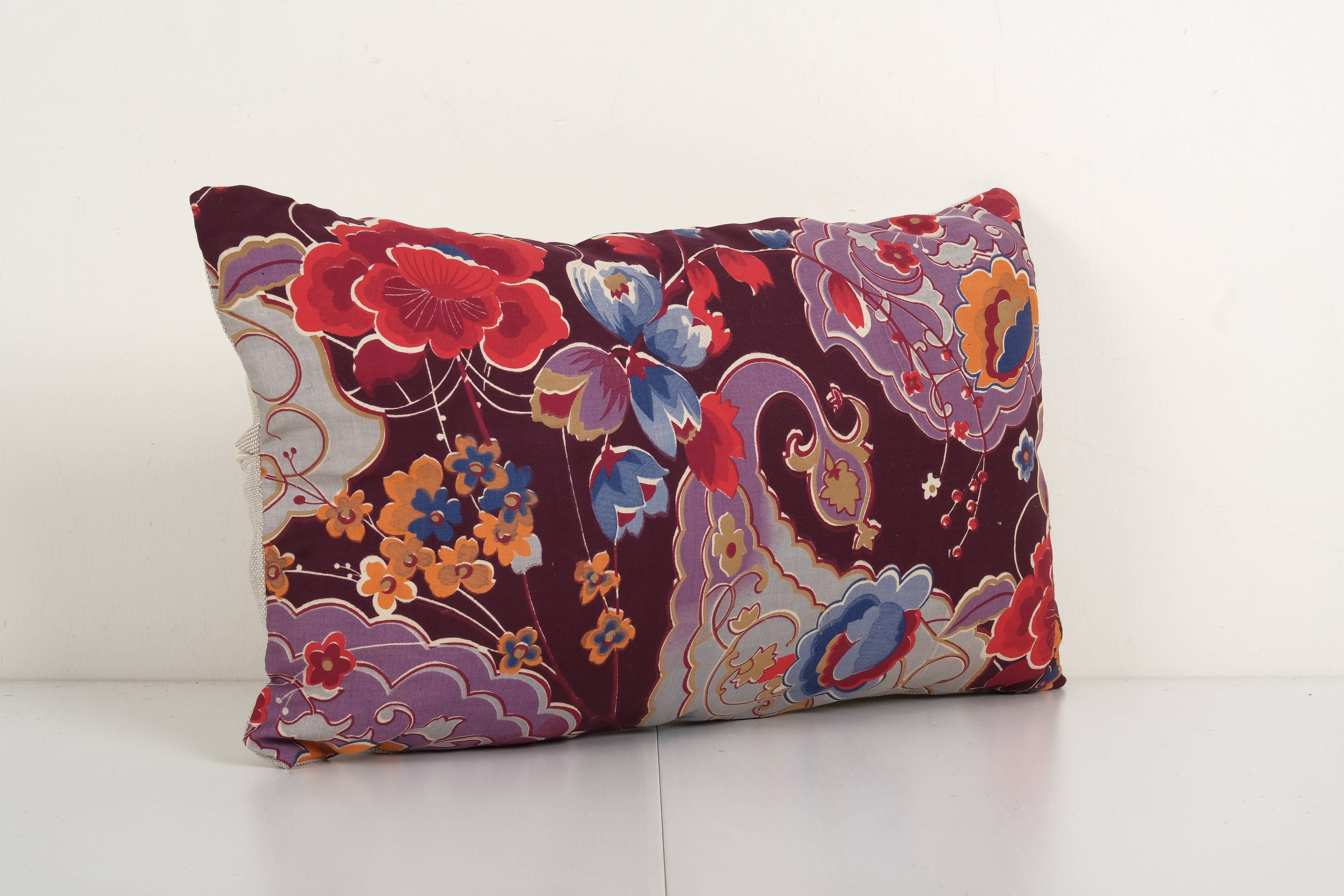 Uzbek Roller Printed Pillow Cover | 12'' x 20''
