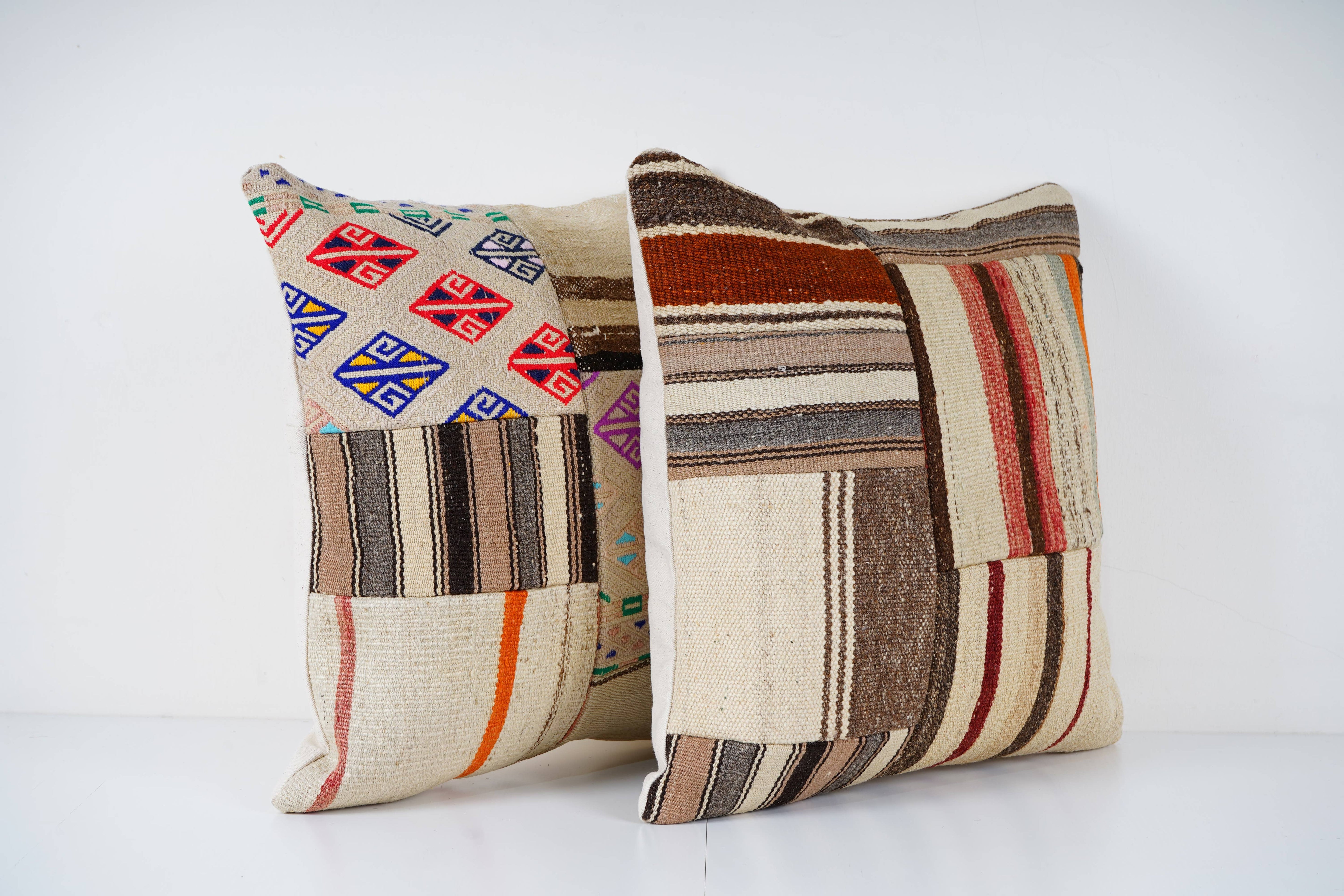Kilim Pillow Cover Set of 2 | 20'' x 20''
