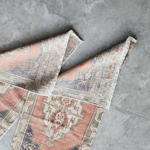 Vintage Turkish Yastik Rugs Set of 2 | 17'' x 36''