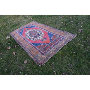 Vintage Turkish Rug 4'3'' x 7'10''