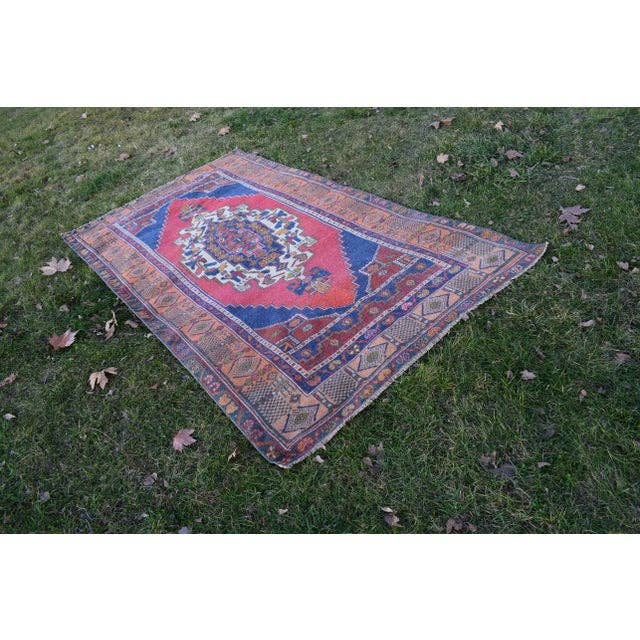 Vintage Turkish Rug 4'3'' x 7'10''