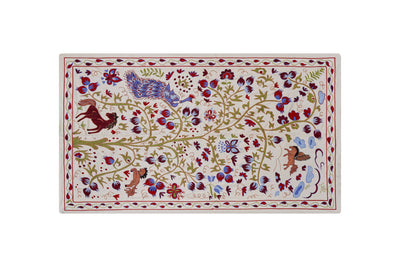 Peacock Suzani Wall Hanging & Bedspread | 3'6'' x 6'