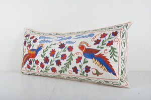 Bird Suzani Bedding Pillow Cover | 18'' x 35''