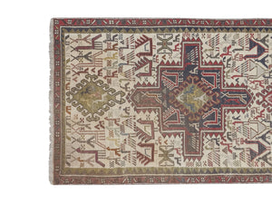 Vintage Turkish Soumac Kilim Rug 2'4'' x 6'4''