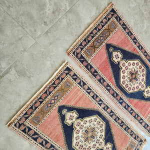 Vintage Oushak Yastik Rugs Set of 2 | 22'' x 41''