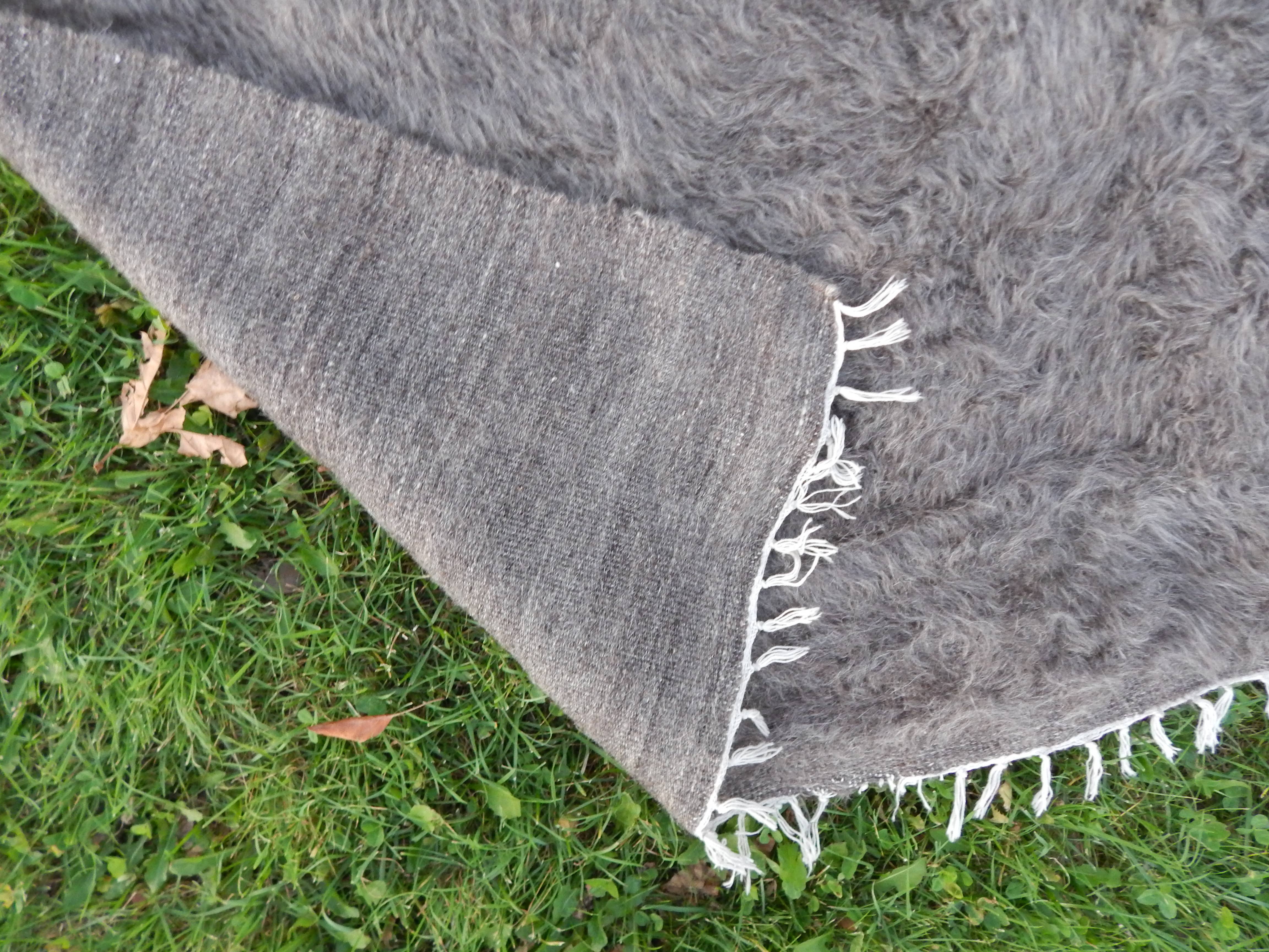 Handwoven Siirt Wool Blanket 4'4'' x 6'7''