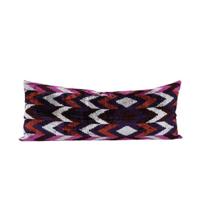 Silk Ikat Velvet Pillow Cover | 14'' x 38''