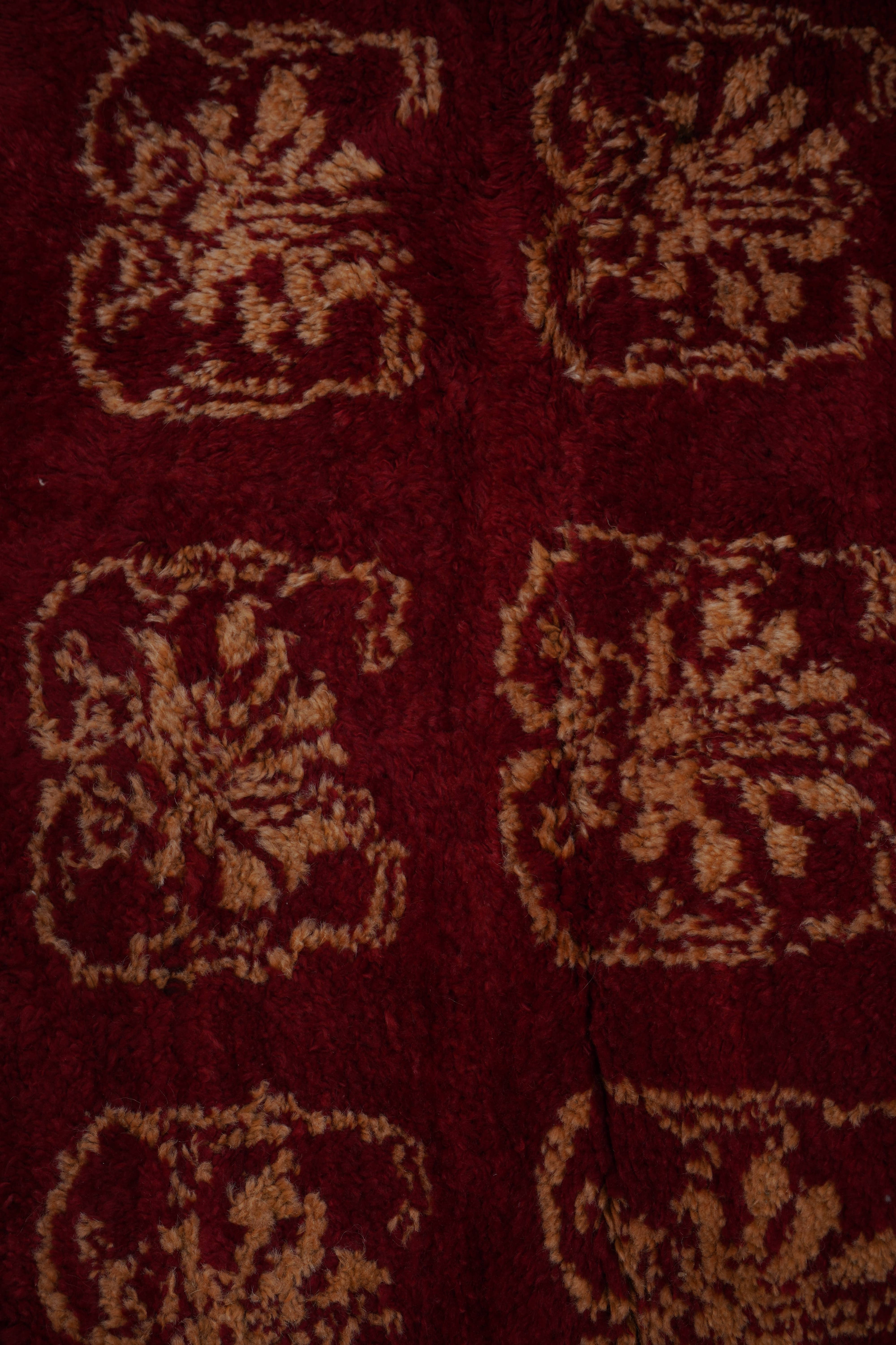 Vintage Turkish Tulu Rug 3'7'' x 7'7''