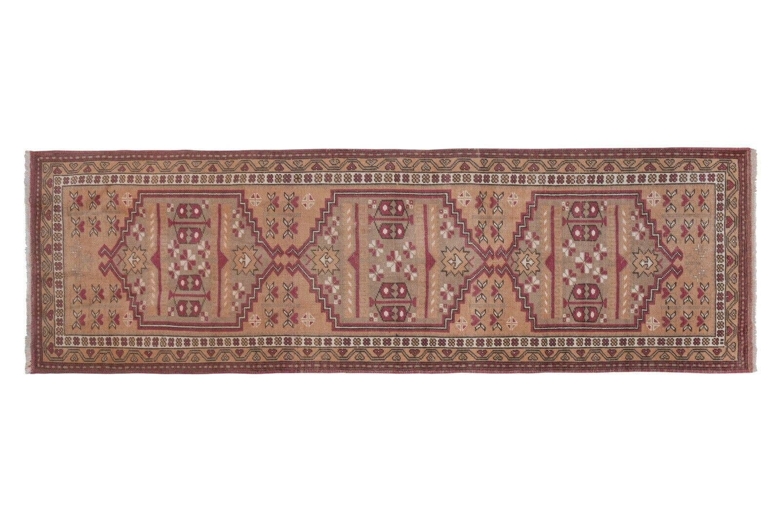 Vintage Turkish Runner Rug 2'4'' x 7'1''