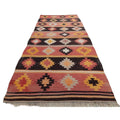 Vintage Turkish Kilim Runner 4'2'' x 9'4''
