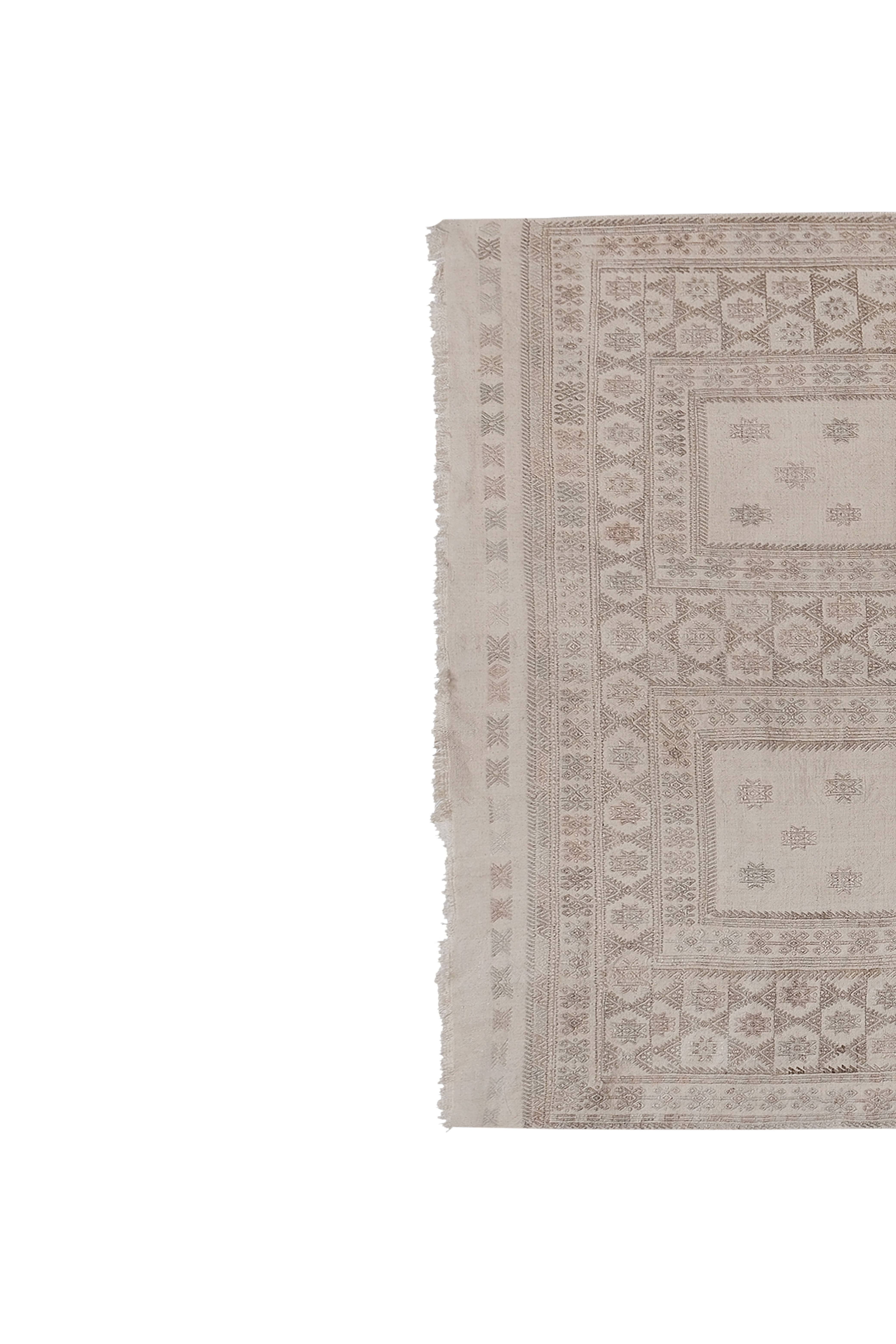Vintage Turkish Kilim Rug 4'11'' x 7'