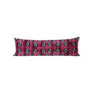 Silk Ikat Velvet Pillow Cover Set of 2 | 16'' x 48''