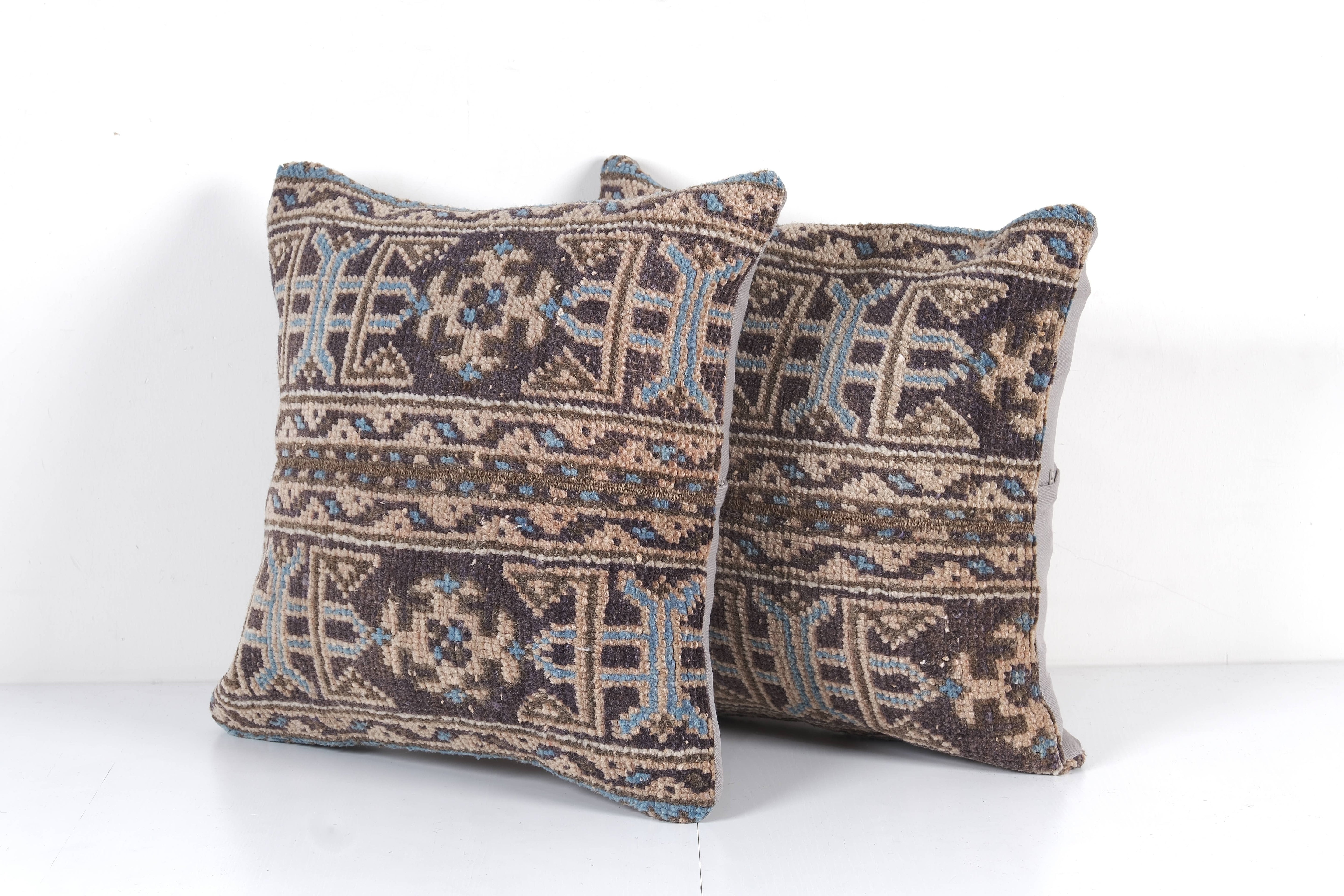 Rug Pillow Cover Set of 2 | 19'' x 19''