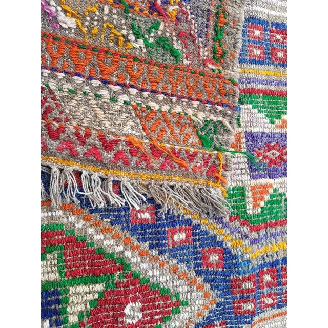 Vintage Turkish Kilim Rug 6'1'' x 7'5''