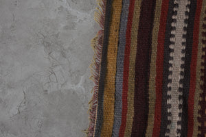 Vintage Turkish Kilim Runner 2'5'' x 25'4''