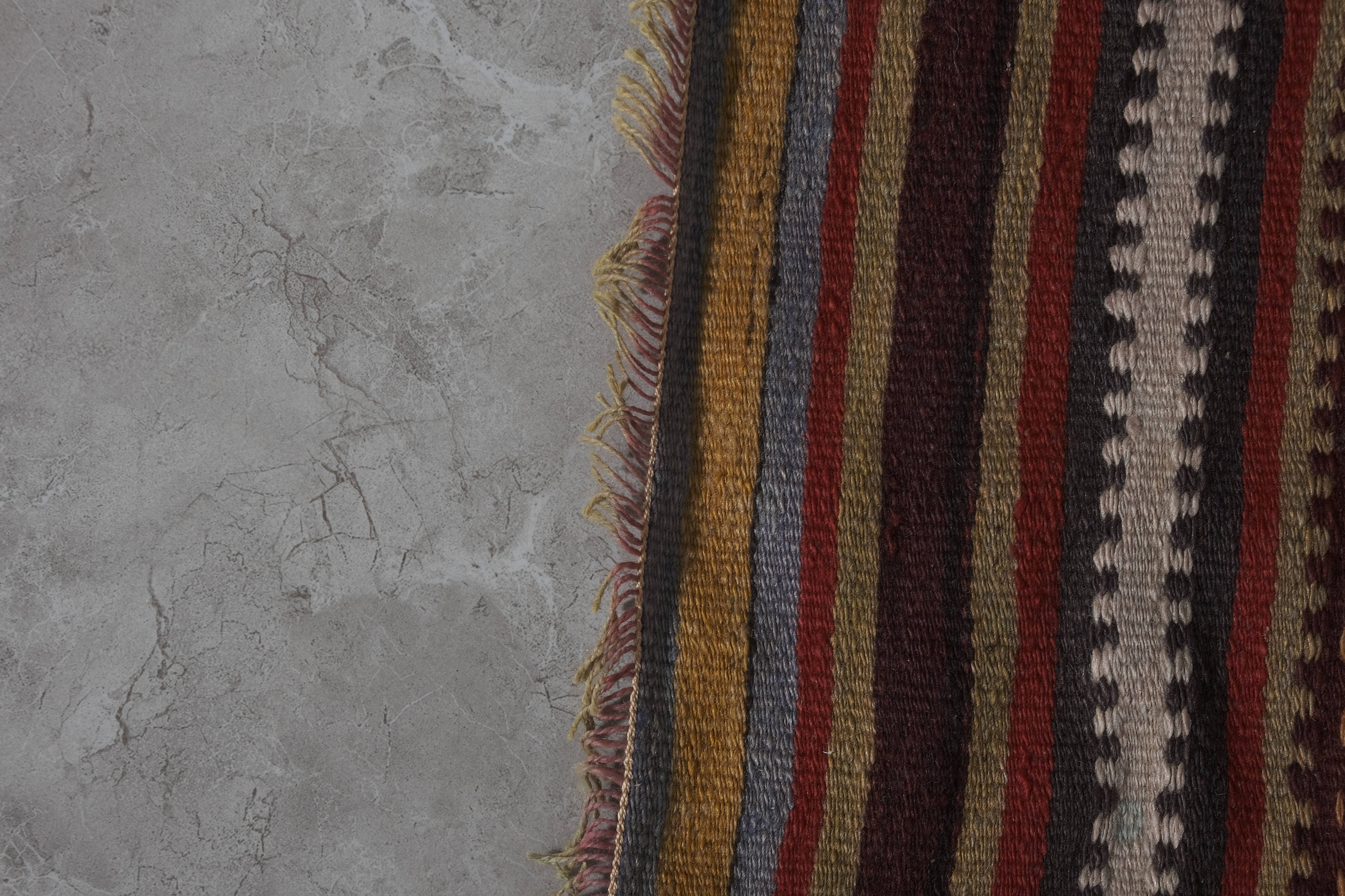 Vintage Turkish Kilim Runner 2'5'' x 25'4''