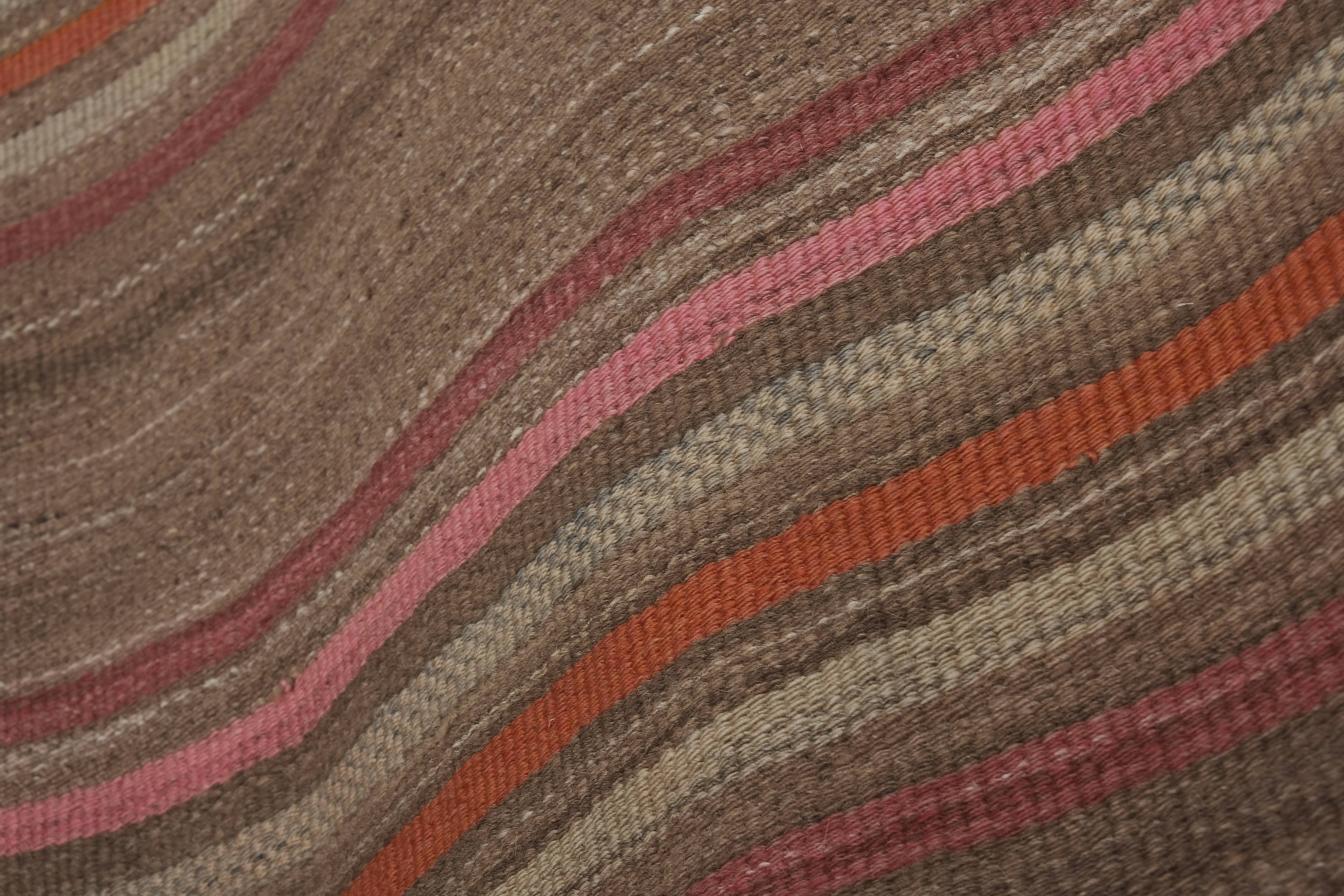 Vintage Turkish Kilim Runner 2'3'' x 18'7''
