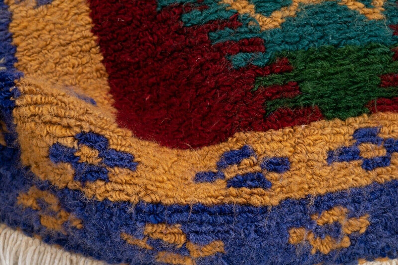 Vintage Turkish Shaggy Tulu Rug 43'' x 52''
