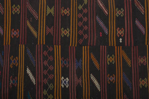 Vintage Turkish Kilim Rug 7'7'' x 9'2''