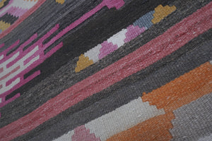 Vintage Turkish Kilim Runner 2'7'' x 9'