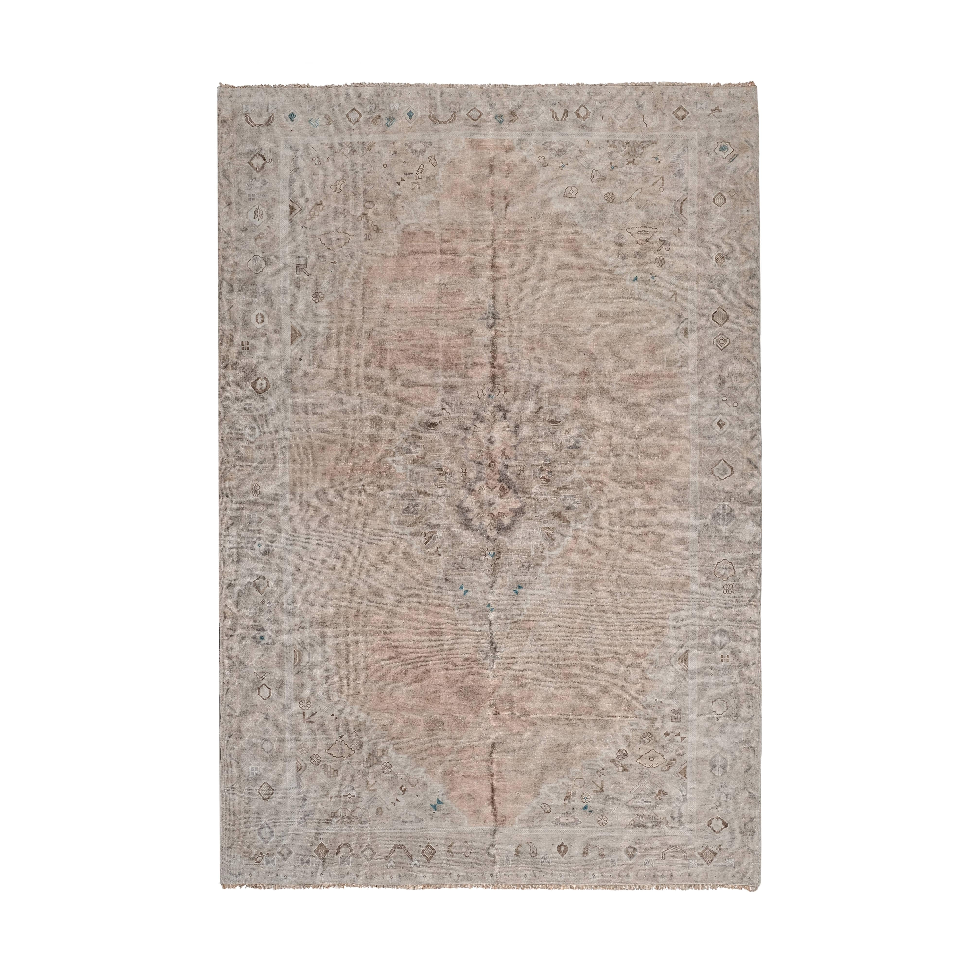 Vintage Turkish Karapinar Rug 5'11'' x 8'10''