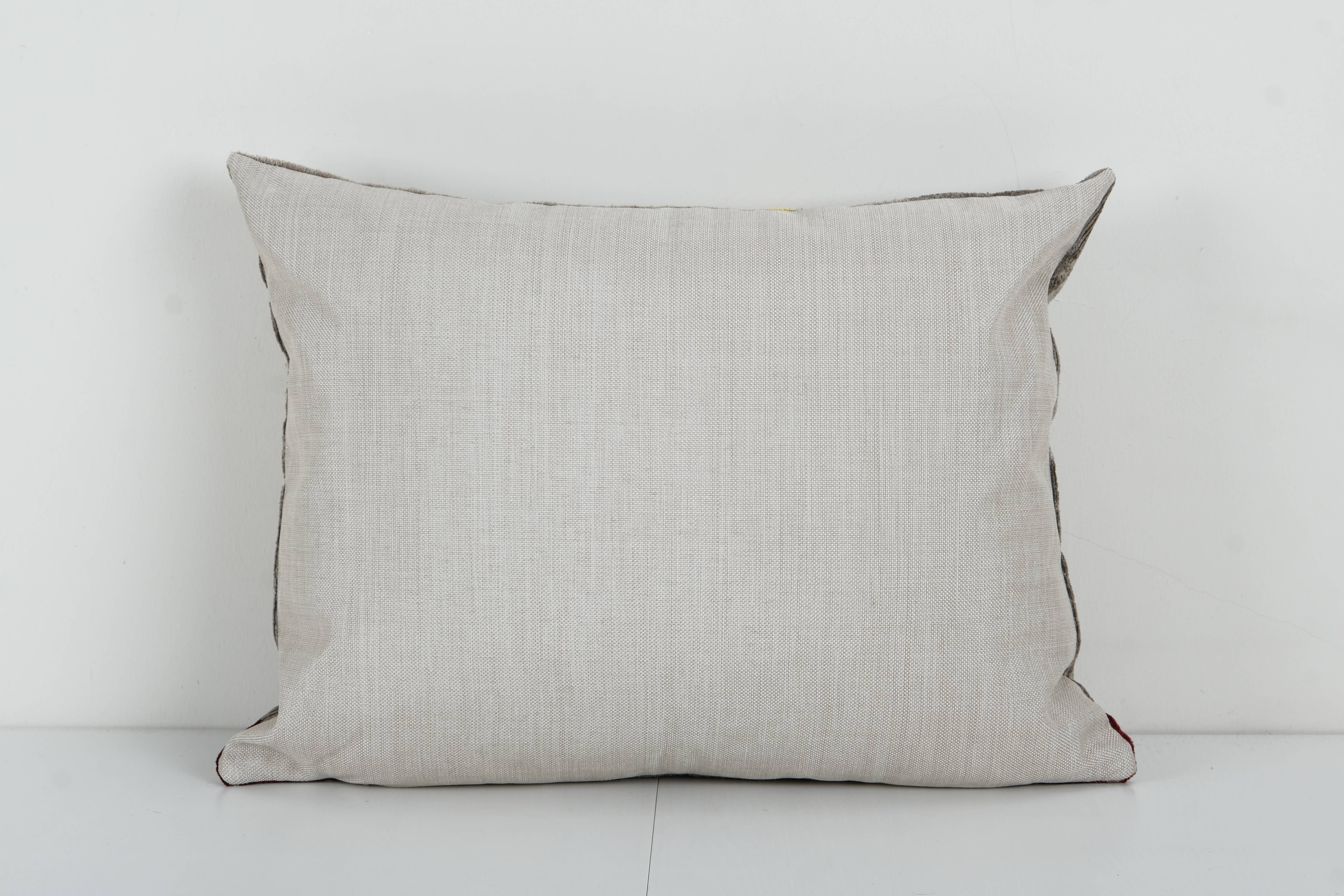Silk Ikat Velvet Pillow Cover | 17'' x 22''