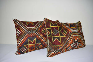 Kilim Pillow Cover Set of 2 | 16'' x 24''
