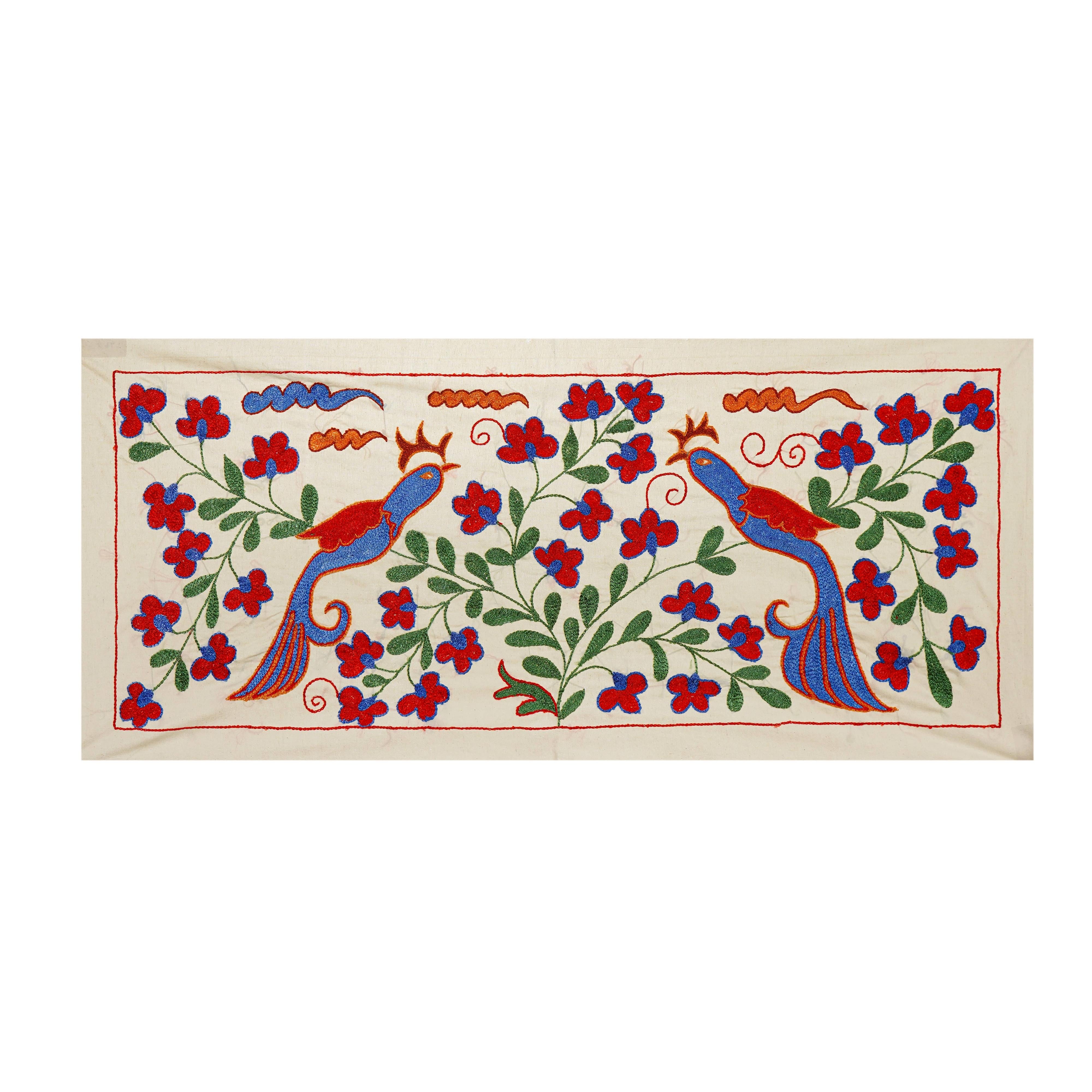 Bird Suzani Table Runner | 17'' x 37''