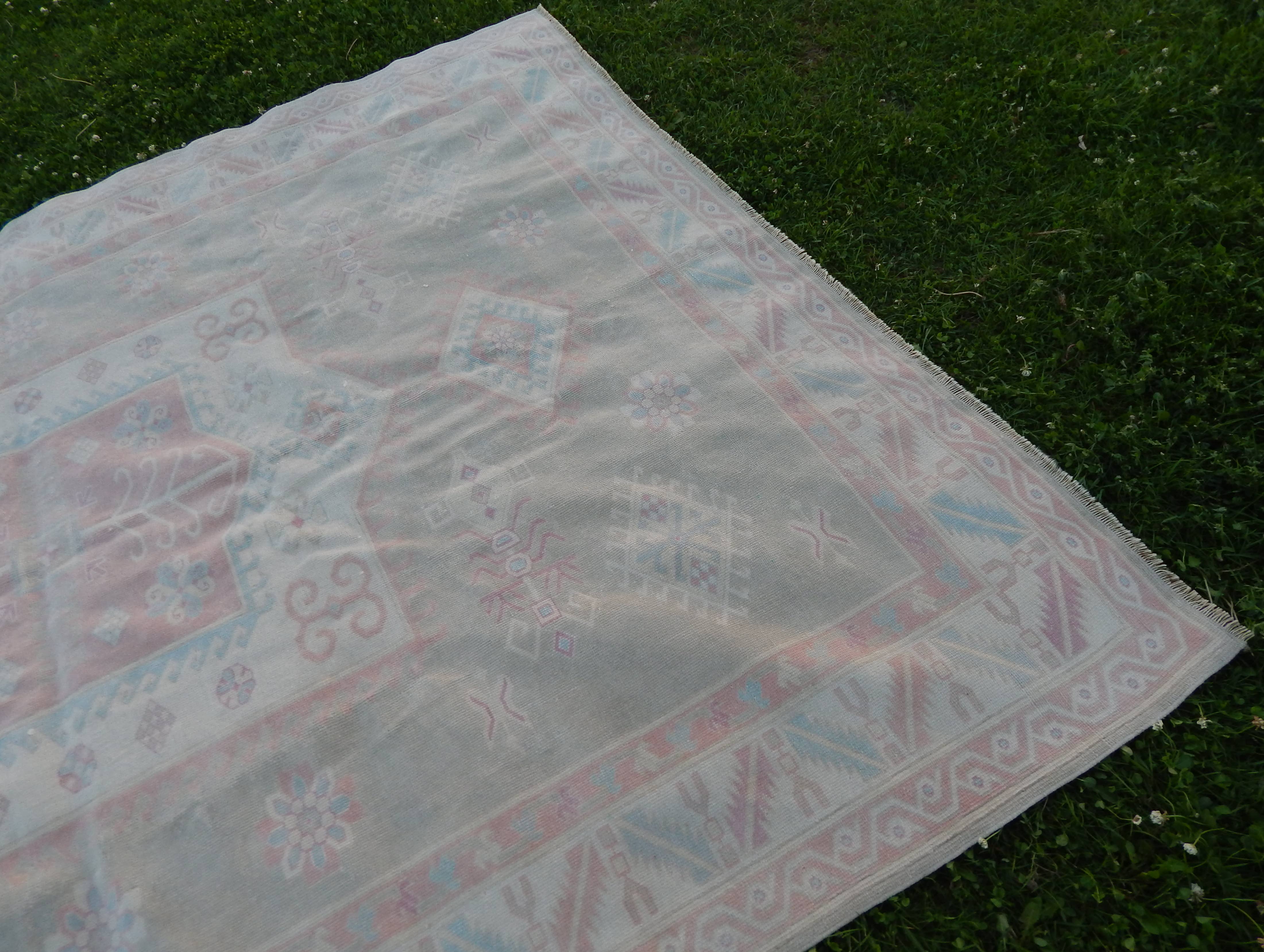 Vintage Kars Oushak Rug 6'10'' x 8'9''