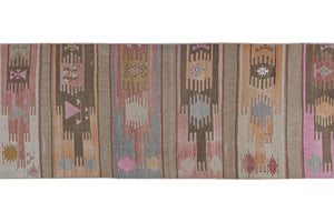 Vintage Sivas Kilim Runner 2'8'' x 12'6''