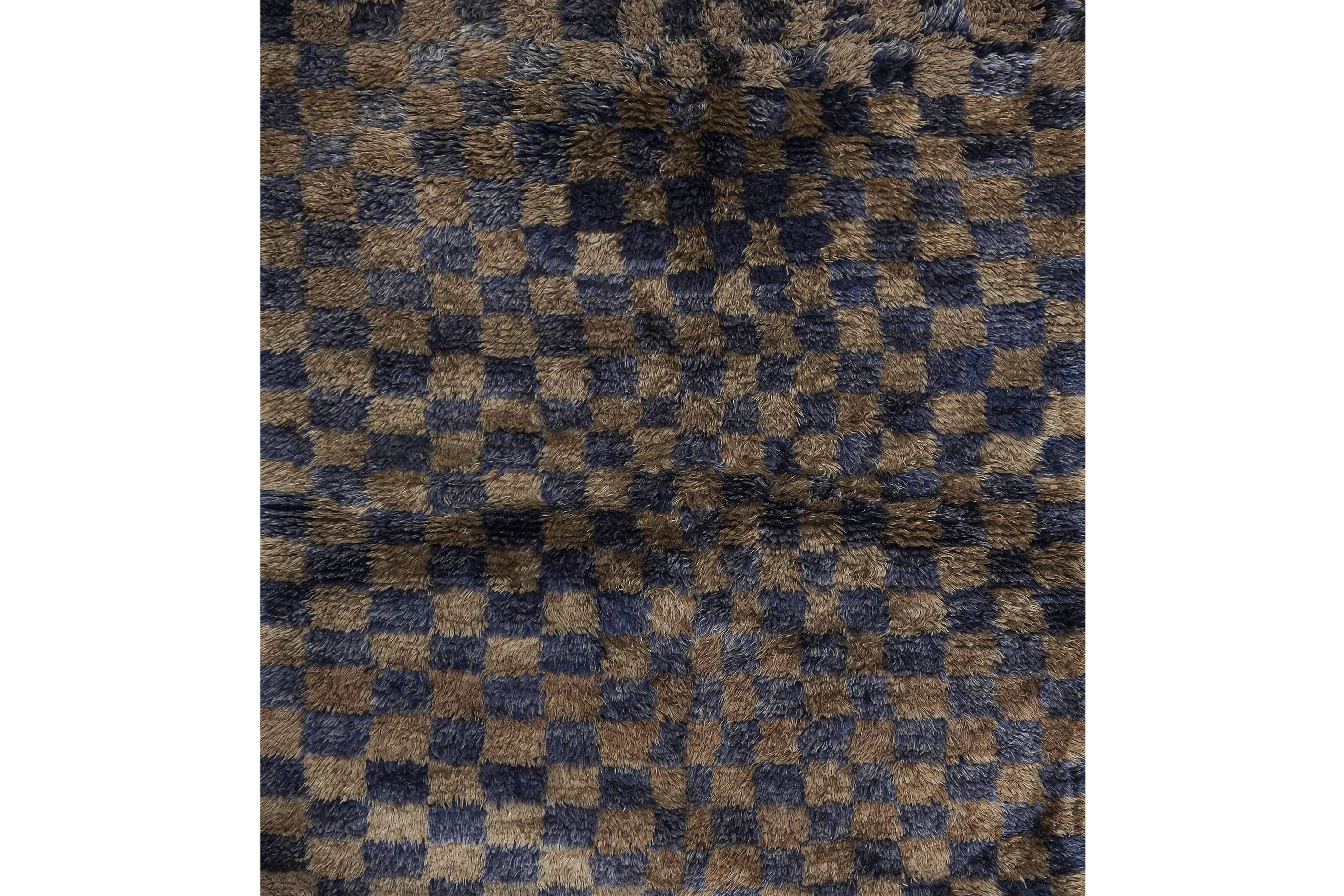 Vintage Turkish Tulu Rug 4'5'' x 5'9''