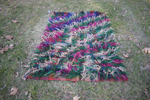 Vintage Turkish Shaggy Tulu Rug 41'' x 57''