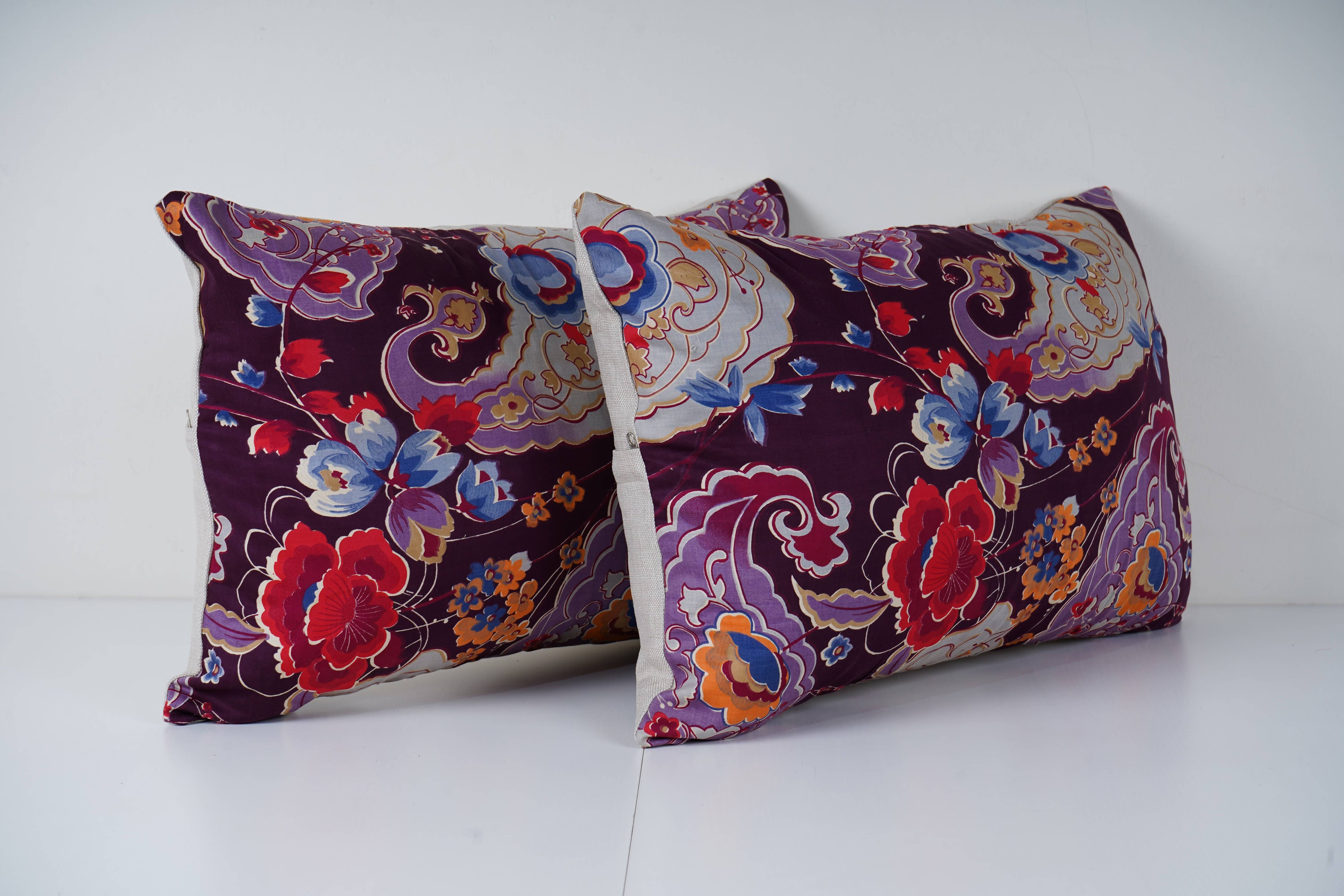 Uzbek Roller Printed Pillow Cover Set of 2 | 15'' x 22''