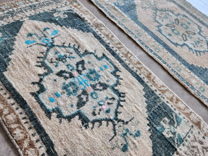 Vintage Turkish Yastik Rugs Set of 2 | 20'' x 38''