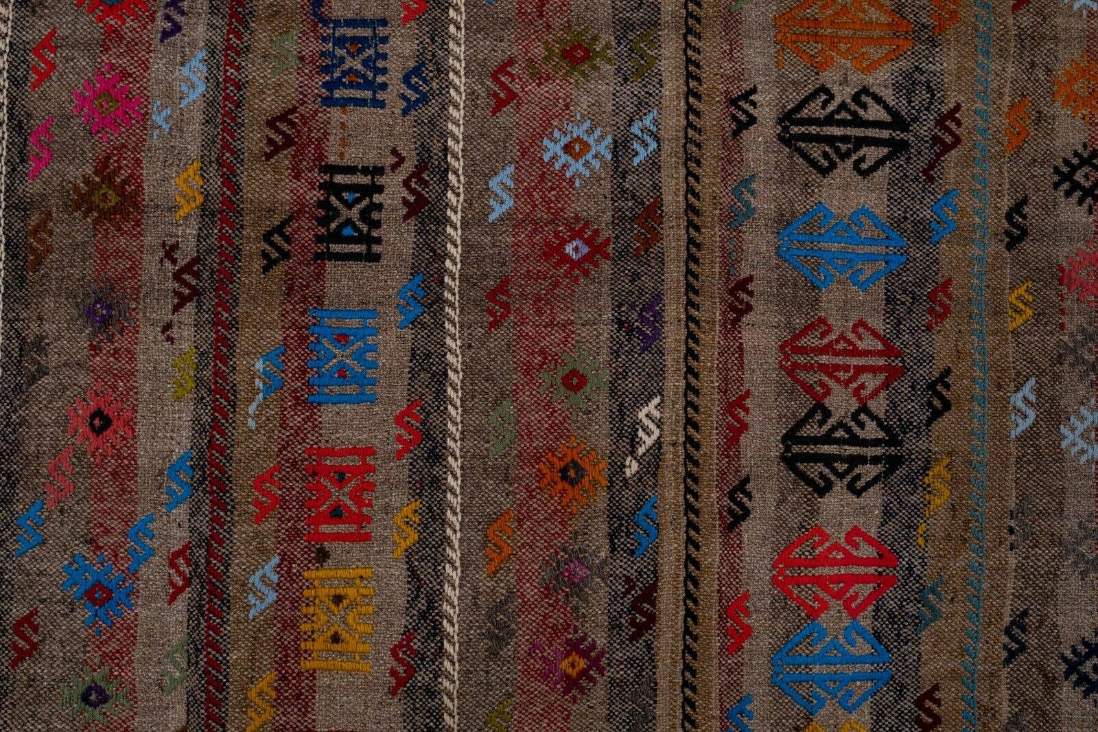 Vintage Turkish Kilim Runner 3'3'' x 9'3''
