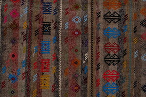 Vintage Turkish Kilim Runner 3'3'' x 9'3''